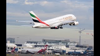 Emirates A380 Business Class Review Milan to Dubai (4K)