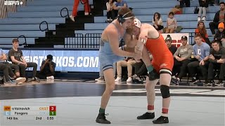 149lbs Victor Voinovich (Oklahoma State) vs Danny Fongaro (Columbia)