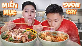 Bữa Nào Ngán Cơm Đổi Qua Miến Mực Sườn Cay Ăn Ngon Bá Cháy Luôn | Bon đây nè