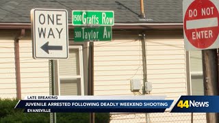Teen arrested on gun possession charges in connection to deadly weekend shooting in Evansville