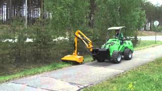 Avant Flail Mower with Hydraulic Boom