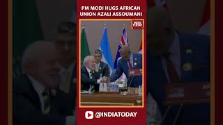WATCH | PM Modi Hugs Azali Assoumani As African Union Joins G20 Summit  #g20summit2023