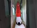 Headstand Balancing in the moving train #shorts @yogawithshaheeda