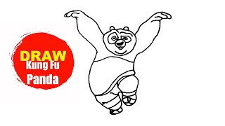 How To Draw Kung Fu Panda | Po Sketch Tutorial Easy