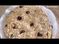 คุกกี้ข้าวโอ๊ตคลีน ❌ แป้ง นม เนย ไข่ น้ำมัน น้ำตาล ขนมคลีน recipe microwave oatmeal cookie