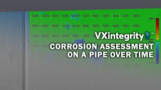 How to assess damage on a pipe over time in VXintegrity