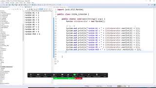 Java , Ch2 HW_11 , random class, nextInt method , simulate roll a die, create random number 1 to 6