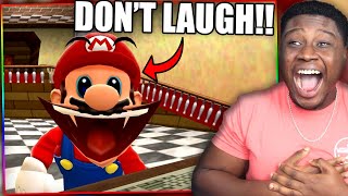 MARIO'S TRY NOT TO LAUGH CHALLENGE! | Mario Reacts To Nintendo Memes Reaction!