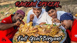 முழு ஆட்டை முழுசா சாப்பிட்டோம் | Full Goat Biryani Traditional Goat Biryani in India