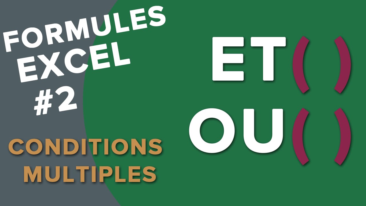 Tuto Excel - Les Fonctions ET Et OU + Utilisation De La Formule SI ...