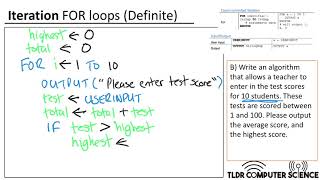 3 GCSE AQA Pseudocode Iteration