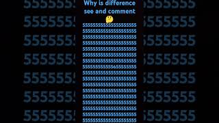 why is difference see and comment of six #challenge