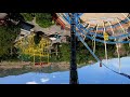 colossus the fire dragon roller coaster 4k pov lagoon amusement park