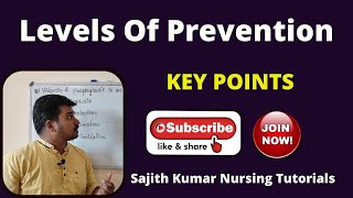 Levels Of Prevention- Key Points Explained In Malayalam