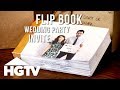 DIY Flip Book Wedding Party Invite | HGTV