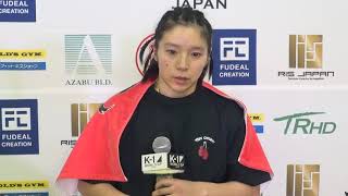 【試合後インタビュー】 美伶 21.12.4 K-1 WORLD GP 2021 JAPAN ～スーパー・ウェルター級＆フェザー級ダブルタイトルマッチ～