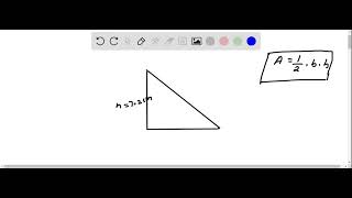 The area of the triangle below is 28.8 square centimeters What is the length of the base? 7.2 cm