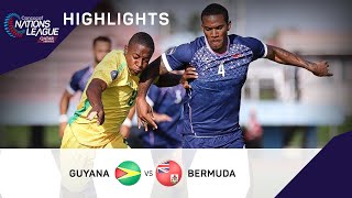 Concacaf Nations League 2022 Highlights | Guyana vs Bermuda