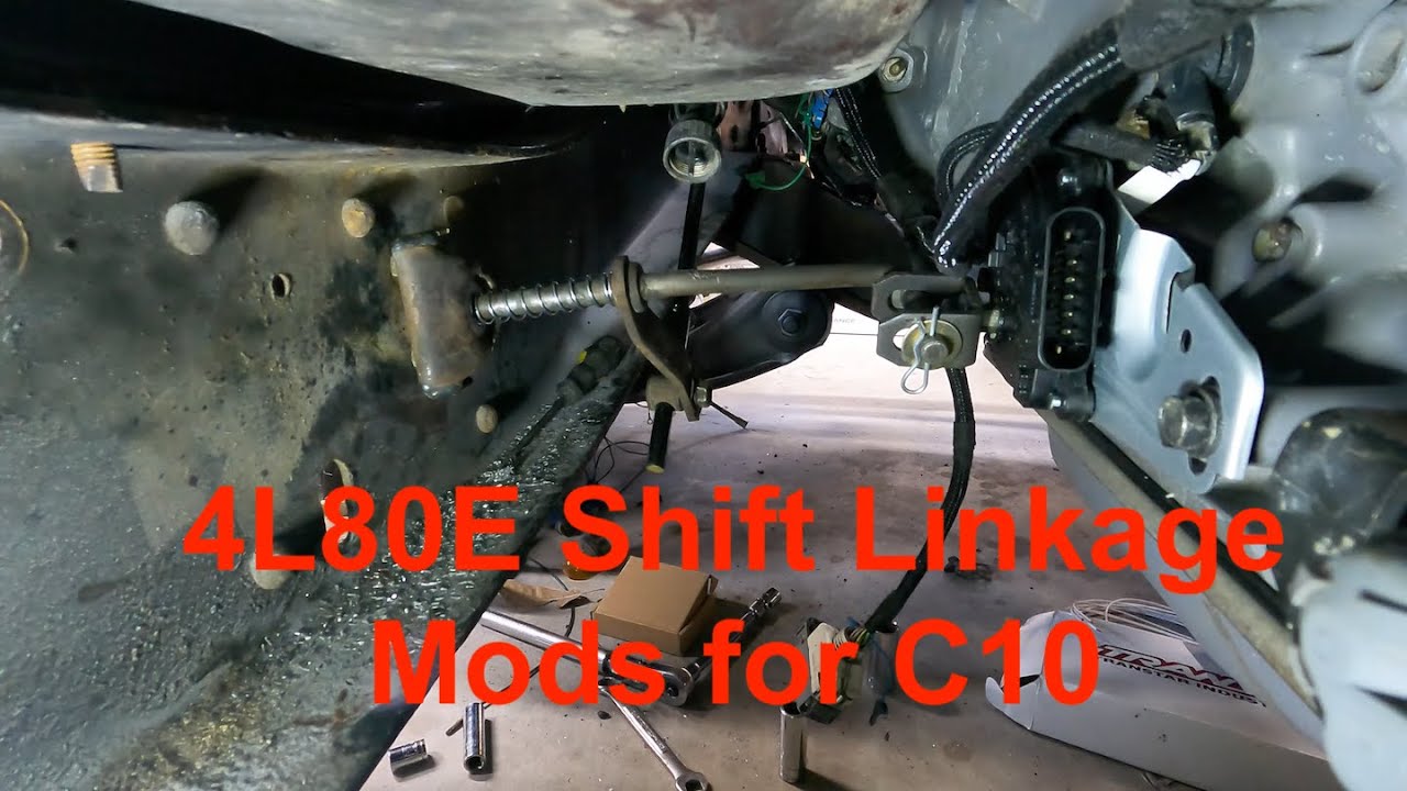 4l80e In A Square Body Figuring Out The Shift Linkage Youtube