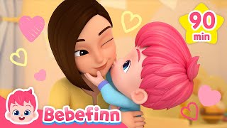 Happy Valentine's Day! 💝 Bebefinn Family SongㅣNursery Rhymes for Kids