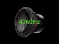 Tone frequency 4060Hz. Test your hearing! speakers/headphones/subwoofer