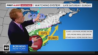 First Alert Weather: Tracking a possible weekend snowstorm