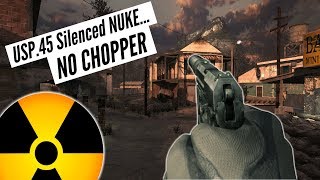 MW2- USP.45 Silenced NO CHOPPER Nuke Challenge!