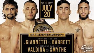 Cage Titans FC 66 Giannetti vs Barrett | FULL EVENT