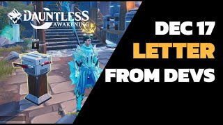 Letter from Dauntless Devs – My Thoughts!