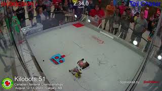 In(de)cision vs. Tail Chaser [Antweight Rookies] - Kilobots 51 @ TELUS Spark