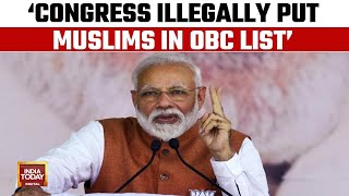 Modi Attacks Congress Over Muslim Quota In Karnataka | Lok Sabha Election 2024 Updates