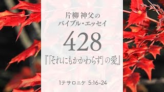 バイブル・エッセイ 428 『「それにもかかわらず」の愛』（聖書朗読とミサ説教：片柳弘史神父）