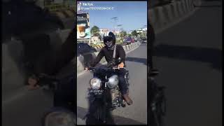 kawasaki W175 di fly over banjarmasin