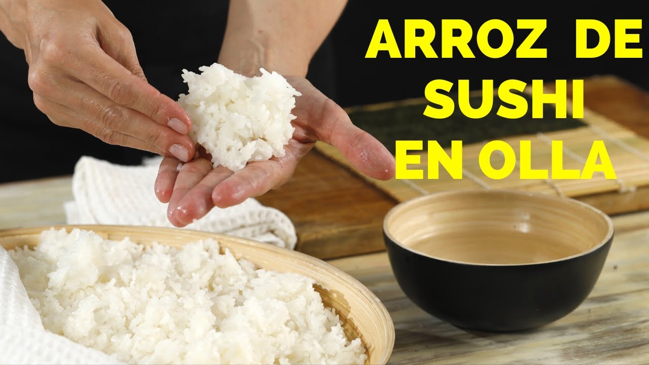 🔴 ARROZ Para SUSHI En OLLA Común - En 4 Pasos! #sushi - YouTube