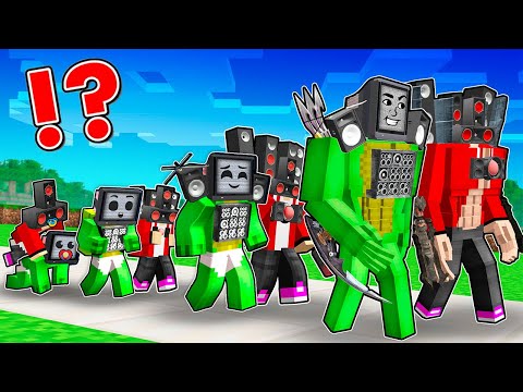 JJ SPEAKER MAN and MIKEY TV MAN Life Cycle! JJ and MIKEY EVOLUTION in Minecraft – Maizen