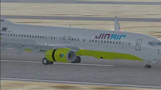 (FSX) B737-800 (Jin air) - Incehoen (RKSI) airport