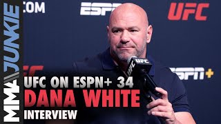 Dana White targets Khamzat Chimaev vs. Demian Maia | UFC on ESPN+ 34 pre-fight interview