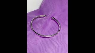 Sterling silver baby's torque bangle