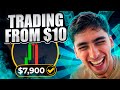 💰 HOW TO GROW A SMALL TRADING ACCOUNT? Trading from $10!