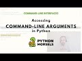 Accessing command line arguments in Python