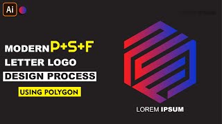 Modern PSF Letter Logo Design In Adobe Illustrator | Best Logo Design || With Inaa Graphics ||