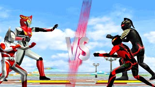 ULTRAMAN ROSSO FLAME vs DARK KILLER SEVEN, ULTRA FATHER vs BELIAL #ultraman #ウルトラマンゼアス #gaming