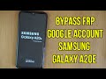 Samsung A20e A202F Frp google account Bypass new method