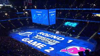 Tampa Bay Lightning Opening Pregame 4/14/18 vs New Jersey Devils Round 1 Game 2