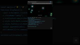 Glowing Emoji Rain Effect Using JavaScript | Fun Animation Tutorial #CSS #Animation #frontendcoding