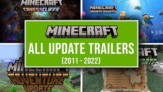ALL OFFICIAL MINECRAFT UPDATE TRAILERS (2010-2022)