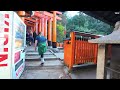 fushimi inari shrine walking among torii gates kyoto japan