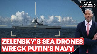 Putin's Prized Black Seat Fleet Ship Sinks in Ukrainian Sea Drone Attack | Firstpost America
