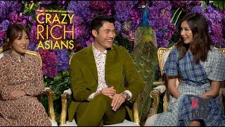 Constance Wu, Henry Golding & Gemma Chan Interview - Crazy Rich Asians