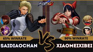 KOF XV🕹️SAIDIAOCHAN (Vice/Mature/Athena) vs XIAOMEIXIBEI (Rock/Nakoruru/Chizuru)🕹️Replay Match